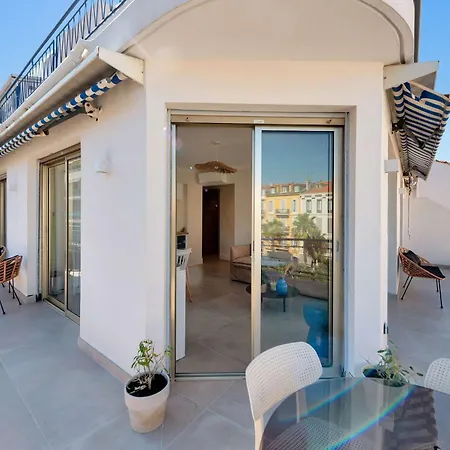 L'athena Elegant Avec Sublime Terrasse, Position Parfaite Pour Un Sejour Incroyable Апартаменты Канны